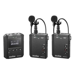 Resigilat: Godox WMicS2 Kit 2 UHF Sistem Microfon Wireless cu 2 Transmitatoare - RS125070528-1