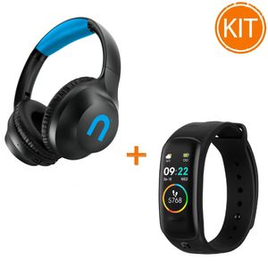 Kit Niceboy Hive XL 3 Casti Audio On-Ear Wireless + Bratara fitness XFIT Plus