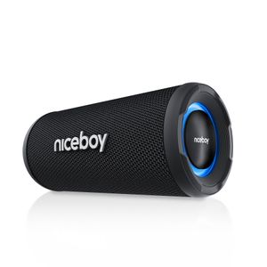 Niceboy Boxa portabila Raze Origin 5, Wireless, 20W, Bluetooth 5.3, Microfon, MaxBass, incarcare USB-C, negru