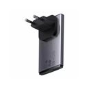 Baseus GaN5 Pro Ultra-Slim Fast Charge Incarcator Retea 65W Gri cu Cablu USB-C Inclus