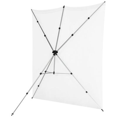 Fancier BS-1521X Kit Suport Portabil X-Drop cu Fundal Alb 1.5x2.1m