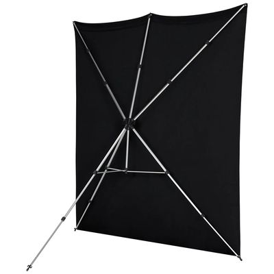 Fancier BS-1521X Kit Suport Portabil X-Drop cu Fundal Negru 1.5x2.1m