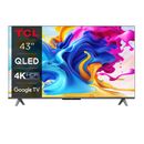 Televizor TCL QLED 43C645, 108 cm, Smart Google TV, 4K Ultra HD, Clasa G (Model 2023)