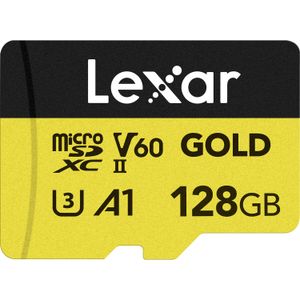 Lexar Card de Memorie microSDXC Professional UHS-II 128GB V60 Gold