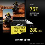 LexarCarddeMemoriemicroSDXCProfessionalUHSII128GBV60Gold
