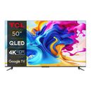 Televizor TCL QLED 50C645, 126 cm, Smart Google TV, 4K Ultra HD, Clasa G (Model 2023)