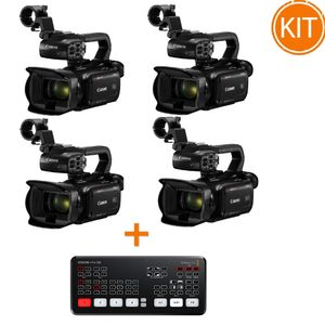 Kit Multicam cu 4x Canon XA60 UHD 4K HDMI + Switcher Blackmagic ATEM Mini Pro ISO