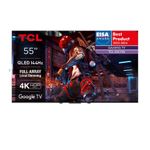 Televizor TCL QLED 55C745, 139 cm, Smart Google TV, 4K Ultra HD, 100 Hz, Clasa F (Model 2023)