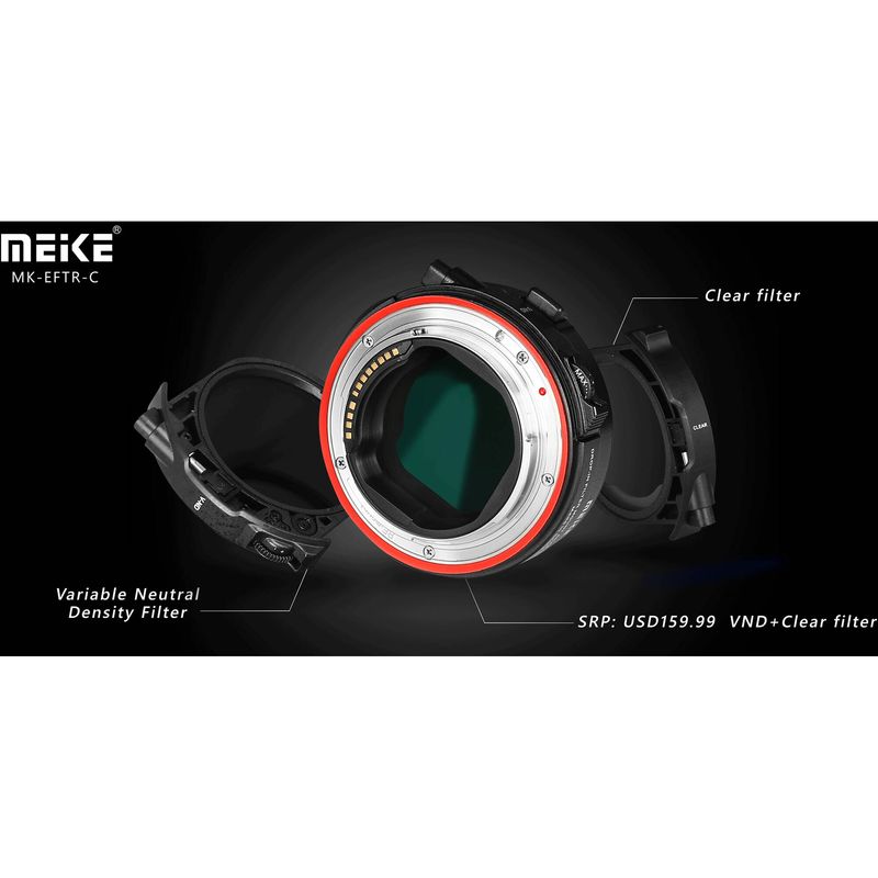 MeikeDropinFilterAdaptorMonturaEFlaEOSRcuFilterNDVariable