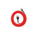Baseus Cablu Cafule USB Lightning 2.4A 1m Rosu