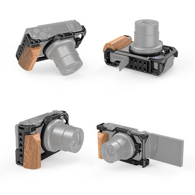 Smallrig 2937 Cage cu Maner din Lemn pentru Sony ZV-1
