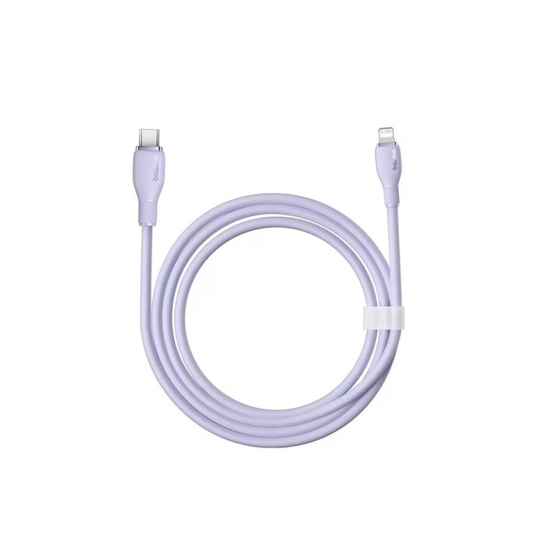 BaseusCabluPuddingFastChargeLightningUSBC20W2mPurple