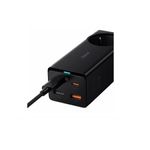 BaseusGaN3ProDesktopPowerstripIncarcatorReteaAC2U2C65WNegrusiCabluUSBC100W1m