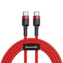 Baseus Cablu Cafule USB-C PD2.0 60W 20V 3A 2m Rosu