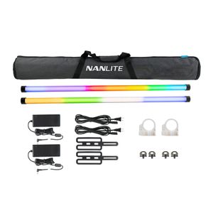 Nanlite PavoTube II 30X Kit 2 Lampi LED RGBWW cu Baterie Interna