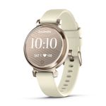 GarminLily2SmartwatchCremAuriuCureadinSiliconNucadeCocos
