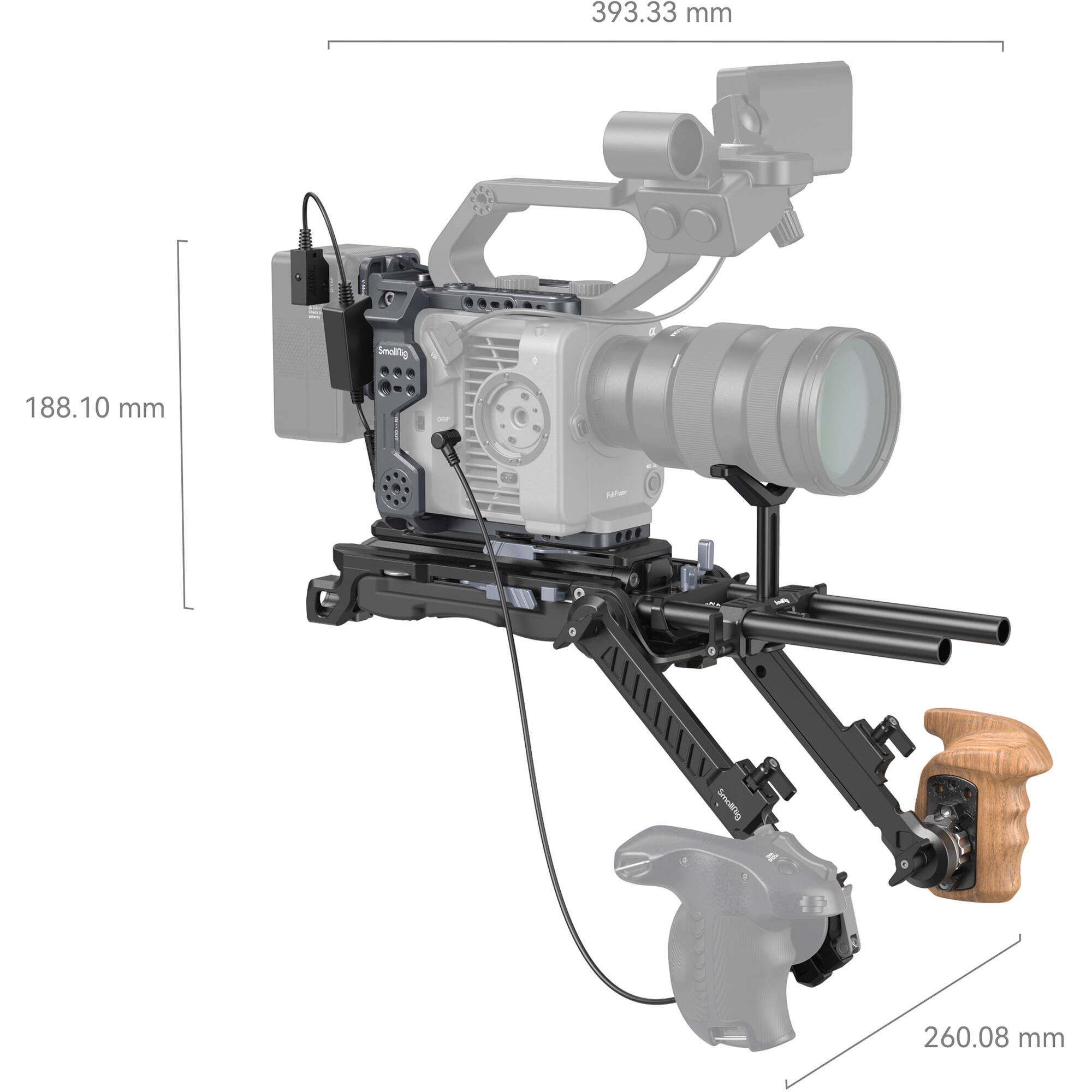 SmallRig 4125 Kit Shoulder Rig pentru Sony FX6-F64.ro - F64.ro