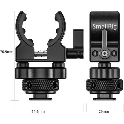 SmallRig BSM2352 Suport Microfon Shotgun cu Montare pe Patina