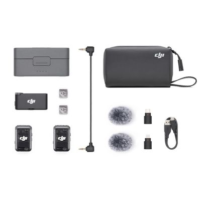 DJI Mic 2 Sistem Wireless Dual 2 TX + 1 RX + Carcasa Incarcare