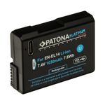 Patona-Platinum-Acumulator-Replace-Nikon-EN-EL14--Li-Ion-1030-mAh-7.4V-cu-Incacare-USB-C-2