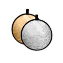 Caruba Reflector Disc Blenda pliabila 2-in-1 Auriu/Argintiu 110cm