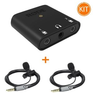 Kit Vlog/Podcast Portabil cu Rode AI-Micro USB-C + 2 x Rode Smartlav+