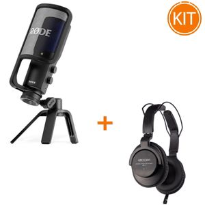 Kit Rode NT-USB+ cu Casti Zoom ZHP-1