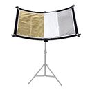 Caruba Kit Pro Reflector Curbat pentru Portret 110x60cm Silver/Gold/White