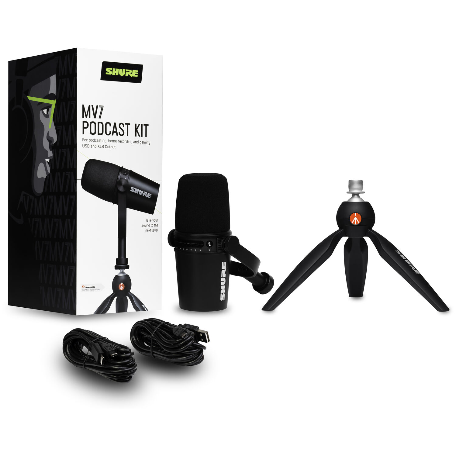 Shure MV7 Podcast USB Kit - F64.ro