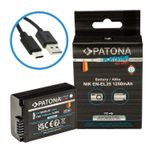 PatonaPlatinumAcumulatorreplaceLiIoncuincarcareUSBCpentruNikonENEL251050mAh74V