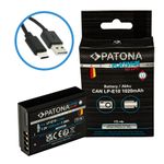 PatonaPlatinumAcumulatorreplaceLiIoncuincacareUSBCpentruCanonLPE101020mAh73V