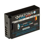 PatonaPlatinumAcumulatorreplaceLiIoncuincacareUSBCpentruCanonLPE10750mAh74V