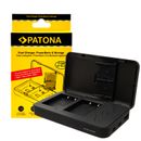 Patona Incarcator Dual pentru Fuji NP-W126 cu Functie de Power Bank si Spatiu Card de Memorie