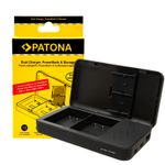 PatonaIncarcatorDualpentruPanasonicDMWBLK22cuFunctiedePowerBanksiSpatiuCarddeMemorie