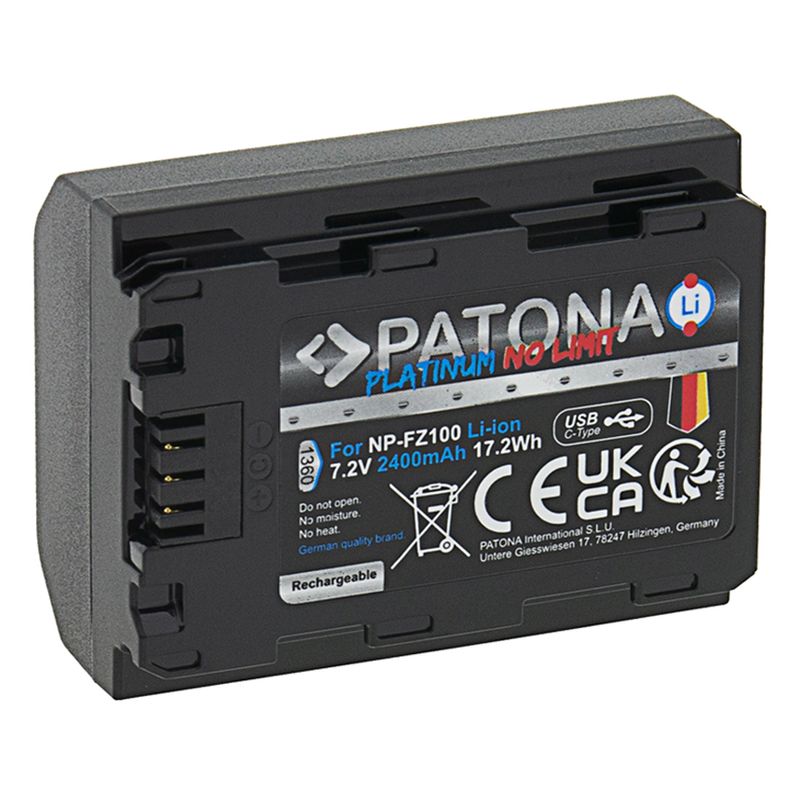 Baterie-PATONA-Platinum-cu-intrare-USB-C-pentru-Sony-NP-FZ100-A7-III-A7M3-Alpha-7-III-A7-R-III--2-