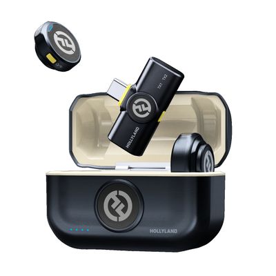 Hollyland Lark M2 USB-C Duo Sistem Microfon Wireless Compact Shine Charcoal