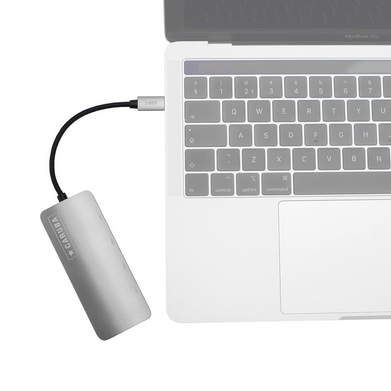 Caruba-Premium-4-Port-USB-C-Hub-Space-Grey-pentru-MacBook-Pro.3