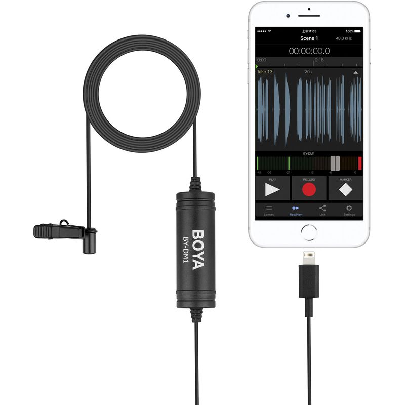 BoyaBYDM1MicrofonLavalieraiOSLightning