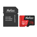 Netac P500 Extreme Pro Card de Memorie MicroSDXC 256GB V30/A1/C10
