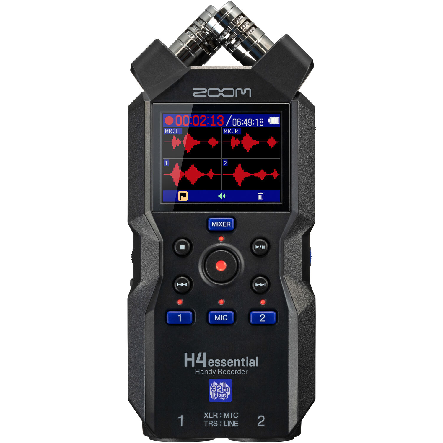 Zoom H4essential Recorder Audio Portabil 4 Canale 32-Bit Float XLR
