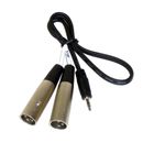 Azden MX-2 Cablu Dual XLR Tata cu Jack TRS 3.5mm