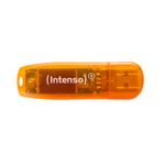 IntensoRainbowLineMemorieUSB64GBUSB20Portocaliu