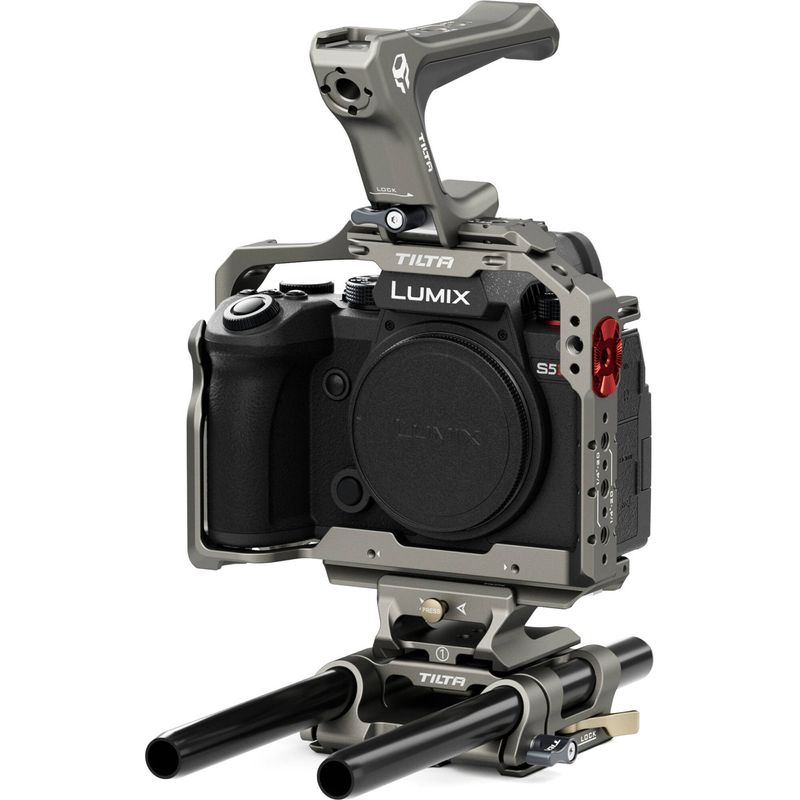 Tilta-Kit-Basic-Camera-Cage-pentru-Panasonic-S5-II-IIX-Titanium-Gray