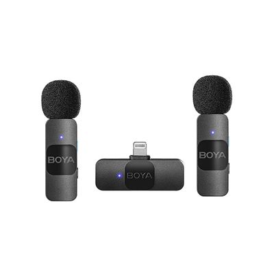 Boya BY-V2 Microfon Lavaliera Dual Fara Fir Omnidirectional iOS Lightning