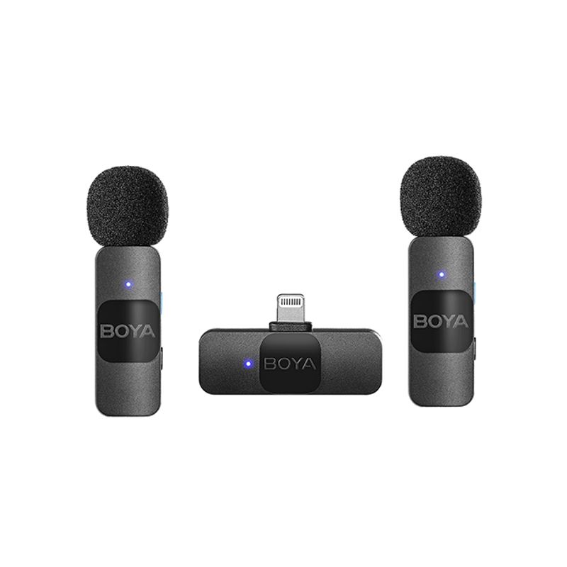 Boya-BY-V2-Microfon-Lavaliera-Dual-Fara-Fir-Omnidirectional-iOS-Lightning