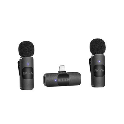 Boya BY-V2 Microfon Lavaliera Dual Fara Fir Omnidirectional iOS Lightning