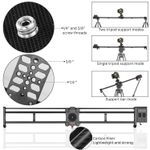 GVMGT120WDWirelessProfessionalVideoSliderMotorizatdinFibradeCarbon121cm