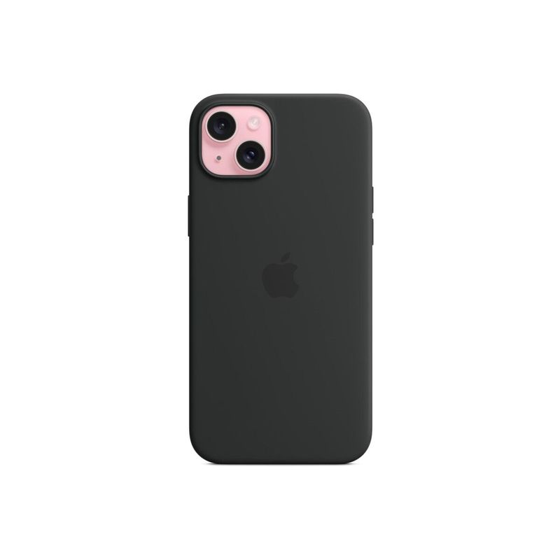 AppleHusadinSiliconcuMagSafepentruiPhone15PlusNegru