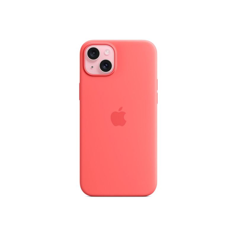 AppleHusadinSiliconcuMagSafepentruiPhone15PlusGuava