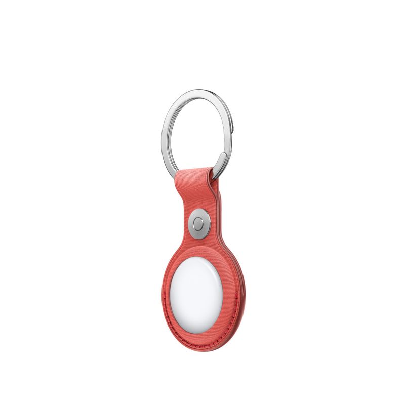 Apple-AirTag-FineWoven-Key-Ring-Breloc-Coral-2